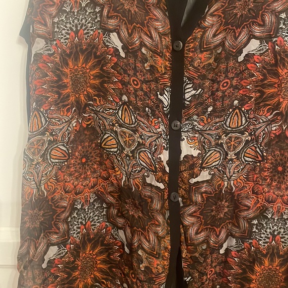 helmut lang semi sheer blouse - Picture 2 of 5